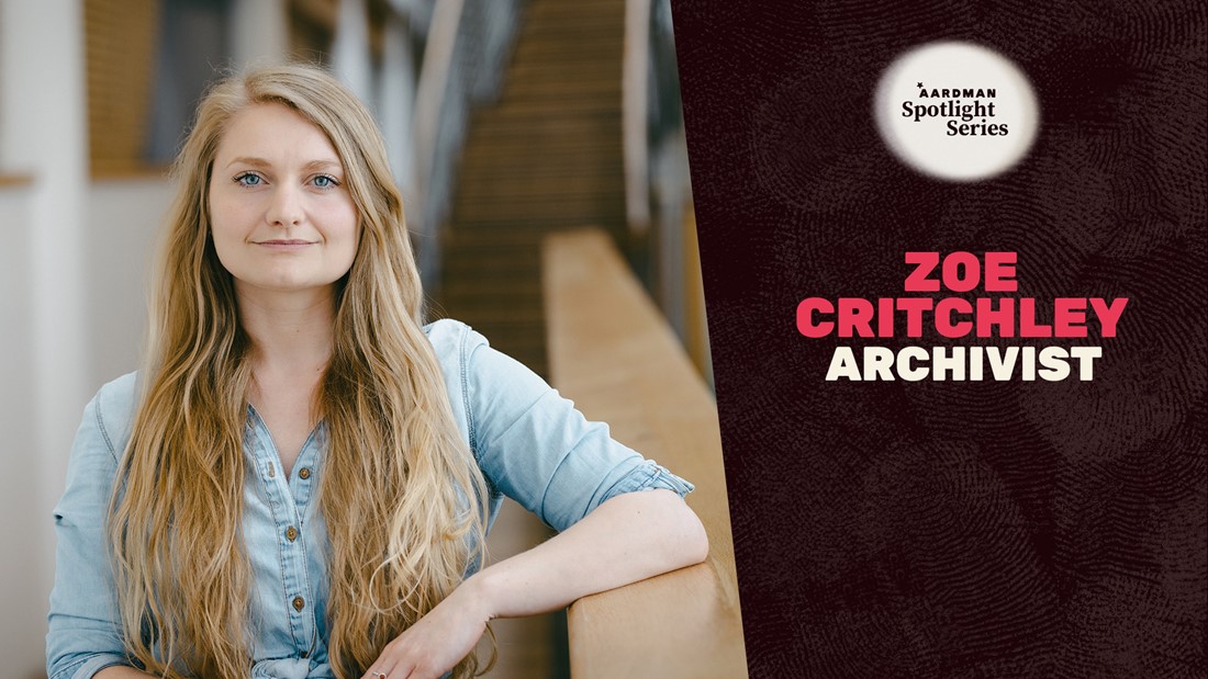 Jeadshot of Zoe Critchley, Archivist at Aardman